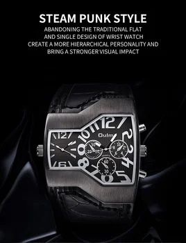 Oulm de sex Creative Ceas Militar Ceasuri Sport Barbati 2020 Casual Moda Ceas de mână de Brand de Lux Curea din Piele Relogio Masculino