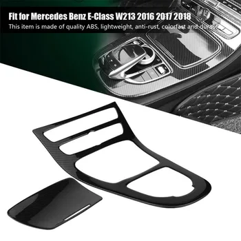 Masina De Centrul De Control Al Schimbătorului De Panouri Decorative De Tapițerie Din Fibra De Carbon De Culoare Pentru Mercedes-Benz E-Class W213 2016 2017 2018