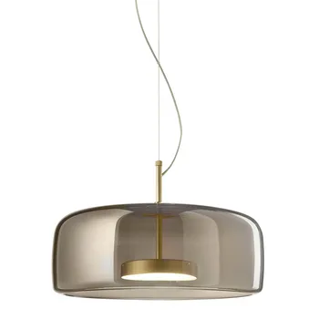 Sticlă perdeaua de lumini pentru sala de mese Nordic luminile LED pentru tavan înalt noptiera Simplu și elegant cablul lampă de pandantiv