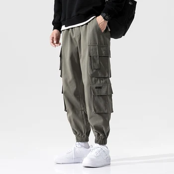 2020 Moda Streetwear Multi De Buzunar Pantaloni Casual Hip Hop Joggeri Bărbați Îmbrăcăminte Coreeană Sport Pantaloni Harem Harajuku Pantaloni De Marfă
