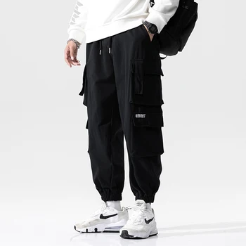 2020 Moda Streetwear Multi De Buzunar Pantaloni Casual Hip Hop Joggeri Bărbați Îmbrăcăminte Coreeană Sport Pantaloni Harem Harajuku Pantaloni De Marfă