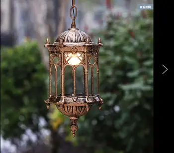 în aer liber, balcon impermeabil lampa de gradina living candelabru din bronz