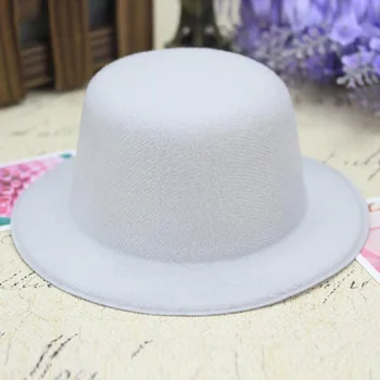 10buc/lot Mini Top Hat pentru Copii Fascinator Pălării Pălărie Bază Solidă Om Femeile Partid Găină Dans Pălărie DIY Meșteșug Caciulita