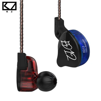 KZ ED12 dinamic Căști Cablu Detașabil În Ureche Monitoare Audio Izolarea Zgomotului de Muzică HiFi Sport Căști Cu Microfon cască