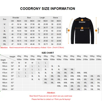 COODRONY Brand de Moda Scrisoare de Imprimare Hanorac Barbati 2020 Toamna anului Nou-veniți Mens Tricou Bumbac Îmbrăcăminte de Iarnă Om Hanorace C4005