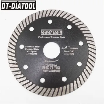 DT-DIATOOL 5pcs Diamant Super-Subțire Disc de Tăiere Țiglă Turbo Lame Pentru Hard-Material Portelan-Placi Ceramice Dia 115mm/4.5