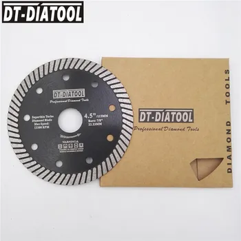 DT-DIATOOL 5pcs Diamant Super-Subțire Disc de Tăiere Țiglă Turbo Lame Pentru Hard-Material Portelan-Placi Ceramice Dia 115mm/4.5