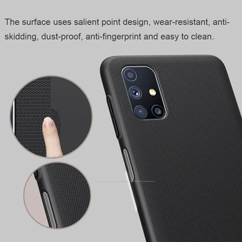 Pentru Samsung Galaxy M51 Caz Super Frosted Shield Greu Mat Acoperă cu Importante Dot Design pentru Samsung m51 caz чехол Nillkin