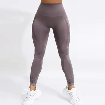 2020 Nouă Femei Pantaloni De Yoga Talie Mare Fără Sudură Gol Afară Respirabil Slim Fit Pantaloni Colanti Sport Femei Pantaloni Fitness Pentru Femei