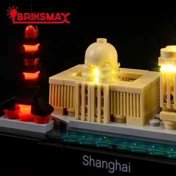 BriksMax Lumină Led-uri Kit Pentru 21039 Arhitectura Shanghai ， (NU Include Modelul)
