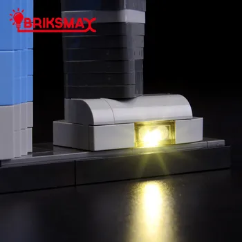 BriksMax Lumină Led-uri Kit Pentru 21039 Arhitectura Shanghai ， (NU Include Modelul)