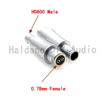 Haldane O Pereche de Placat cu Aur MMCX/0.78 mm de sex Feminin pentru HD800 HD800S HD820 HD-800 HD-820 Căști Convertor Adaptor
