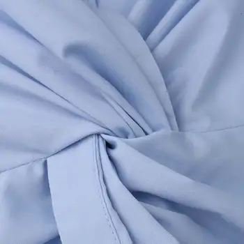 Vara Neregulate Bluza ZANZEA 2021 Elegante Femei Topuri Casual, Camasi cu Maneca Lunga Femei Rever Blusas Topuri Supradimensionate Tunica