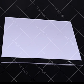PDMDOG Diamant Pictura A3 A4 A5Led Lumina Tableta Pad Accesorii de Trei Nivel Estompat Ultrathin Pentru Lumina Led-uri Pad Pentru Pictura