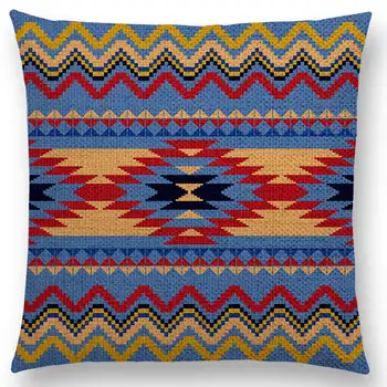 Colorate Aztec Model Geometric Printuri Tribale Abstract Curcubeu Etnice Carouri Decorative Bună Față De Pernă Canapea Pernă