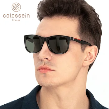 COLOSSEIN Femei Bărbați ochelari de Soare Polarizat Clasic TR90 Ochelari Pătrați Cadru Bărbați ochelari de Soare Vintage de Conducere Ochelari de Soare Ochelari