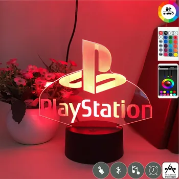 Ceas de Masa de Bază Lampă Playstation SCE Joc de Brand Unic Cadou de Ziua pentru Copii Navă de Aprovizionare Directă Atmosfera Decor