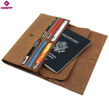 DOLOVE de Călătorie din piele portofel pașaport coperta piele de vacă titularului cardului multifuncțional de stocare bilet de zboruri clipuri de călătorie