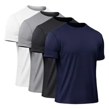Iute Uscat Moda Tricou O de Gât pentru Bărbați Tricou Fitness Camasa Casual Pentru bărbați 2018 Vara Respirabil harajuku Plus Dimensiune T-Shirt F2