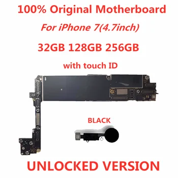 SamuelT Original Placa de baza Pentru iphone 7 deblocat Placa de baza Cu Touch ID-ul/NR Touch ID logica compact icloud remove