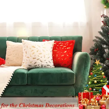 1buc Decoratiuni de Craciun Pentru Casa de Aur de Crăciun Pernă Pană Pernă Moale Decorative Perne Textile Acasă