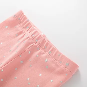 Nou stil de aurire buline cal de imprimare roz bumbac fetita legging pentru toamna