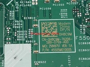 0H8C9M H8C9M placa de baza Pentru DELL INSPIRON 13 7359 7353 Laptop Placa de baza NC-0H8C9M I7-6500U SR2EZ 14275-1
