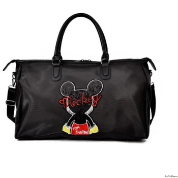 Disney negru Mickey mouse multi-funcția de mare capacitate de Fitness yoga sac impermeabil bărbați femei geantă de umăr geanta de Voiaj