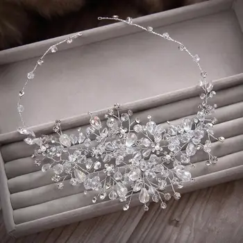 Mireasa handmade frizură cristal banda de susținere accesorii de mireasa