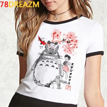 Miyazaki Hayao Totoro Studio Ghibli t-shirt femme estetice grunge câteva haine de vară top t-shirt estetice harajuku