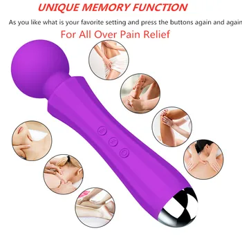 CRDC Multi-Viteză de 20 de Frecvență Modul Puternic Oral Clitoris Vibratoare de Încărcare Magnetic rezistent la apa AV Jucarii Sexuale Vibratoare Adult Produs