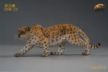 În Stoc 1/12 Jxk021 A/B/C Leopard, Panteră Cu Capete Duble Statuie Jucarii Model Rășină Figura Anime pentru Fani Cadouri de Colectie