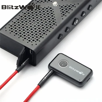 BlitzWolf bluetooth V4.1 Handsfree Receptor de Muzică 3.5 mm AUX Portable Wireless Audio Adaptor pentru Difuzor Auto Căști
