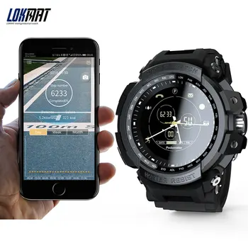 50 M rezistent la apă Ceas Inteligent LOKMAT MK28 Sport Ceas Inteligent Bluetooth Memento Apel Digital Bărbați Ceas Smartwatch Pentru Android IOS