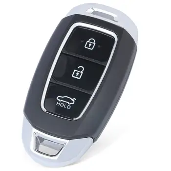 KEYECU 3 Butonul Smart Card de la Distanță Cheie Coajă de Înlocuire pentru Hyundai I30 Tucson Creta IX25 Solaris cu Inserție de Urgență Lama