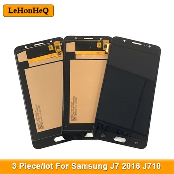 3 buc/lot Pentru Samsung Galaxy J7 2016 J710 SM-J710F J710M J710H J710FN LCD Display cu Touch Screen Digitizer Asamblare