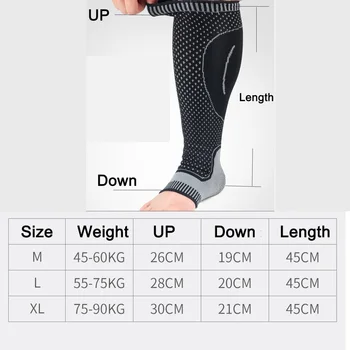 1BUC Sport Piciorul Compression Calf Sleeve Suport Potrivit Pentru Baschet Funcționare Fotbal Protecție Vițel Glezna Șosete Deget de la picior Deschis