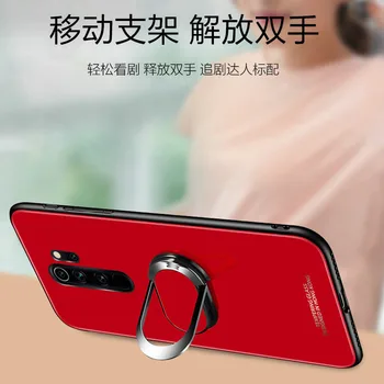 Pentru Samsung M31 Caz Sticlă Călită Inel Magnet Titularul Cazuri de Telefon pentru Samsumg A01 A11 A31 A51 A71 S10 Lite A70E A10E A20E Acoperi