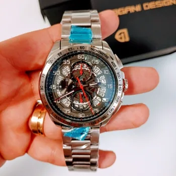 2020 PAGANI DESIGN din Oțel Cuarț Bărbați Ceas Reloj Hombre Impermeabil Sport Cronograf Ceasuri de Oprire de sex Masculin Ceas Relogio Masculino
