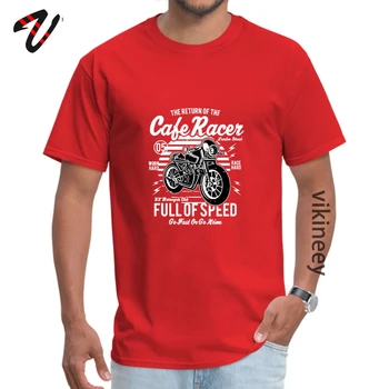 Vintage Cafe Racer Viteză maximă Tricou Barbati Rockabilly Motocicleta se Răcească Tatălui tricouri Bumbac Personalizate T-shirt Normal Supradimensionate