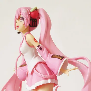 20cm Anime Acțiune Figura Jucării Hatsune PVC Japoneză Pink Cherry Blossom Miku Papusa Cadou Anime Model de Jucărie Pentru Fete, Cifrele de Acțiune