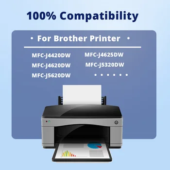 InkExpress Compatibil LC223 Cartus Cerneala pentru Brother LC 223 LC223 Cartuș de Cerneală Pentru Fratele J4620DW J4625DW MFC-J880DW Printer