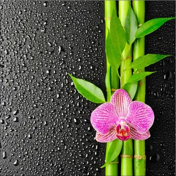 DIY Flowere Bambus rezistent la apa Autoadezive mașină de spălat Vase Ușa Tapet Autocolant accesorii de bucatarie de perete autocolant