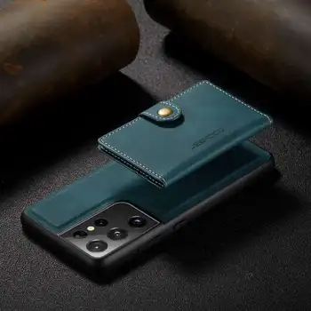 Magnetic Caz Pentru Samsung Galaxy S21 Plus De Caz Pentru S21 Ultra Acoperi Magcase Portofel Etui Coque Pentru Samsung S21+ Cazuri De Telefon Fundas