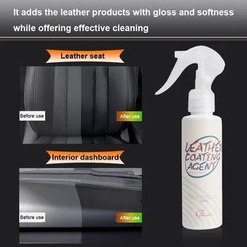 100ML de Piele Kit de Piele Curat din Piele Conditionat Auto Canapea Livrările de Curățare Pentru Interior Accesoriu Volan Scaun