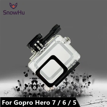 SnowHu pentru Gopro Hero 7 Accesorii de Protecție rezistent la apa de Locuințe Caz Scufundări 45M de Protectie Pentru Gopro Hero 7 6 5 CameraLD08