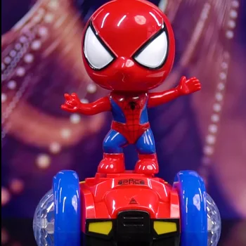 Disney Spider-Man Muzică Electrice Masina Echilibru Hornet Captain America Optimus Prime Stunt Lumină Electrică Jucărie Muzică Cadouri