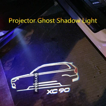 1 Pereche Pentru VOLVO XC90 (2003-2020) cu LED-uri Auto Usa lampa Proiector Ghost Shadow Light Lumină de Întâmpinare