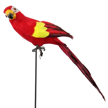 2020 Nou 45cm Faux Spuma Papagal Model Ornament Animal Pasăre Decoratiuni pentru Gradina Papagal Creative Pene Gazon Figurina Decor