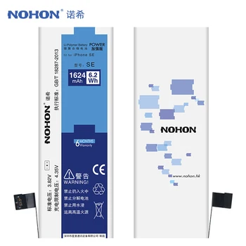 Original NOHON Pentru iPhone 5 5S 5C 6 SE 6S Bateria Reală Capacitate Mare de Înlocuire Telefon Mobil Baterie Li-ion Gratuit Instrumente de Reparare